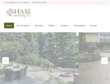 Tablet Screenshot of hamlandscaping.com